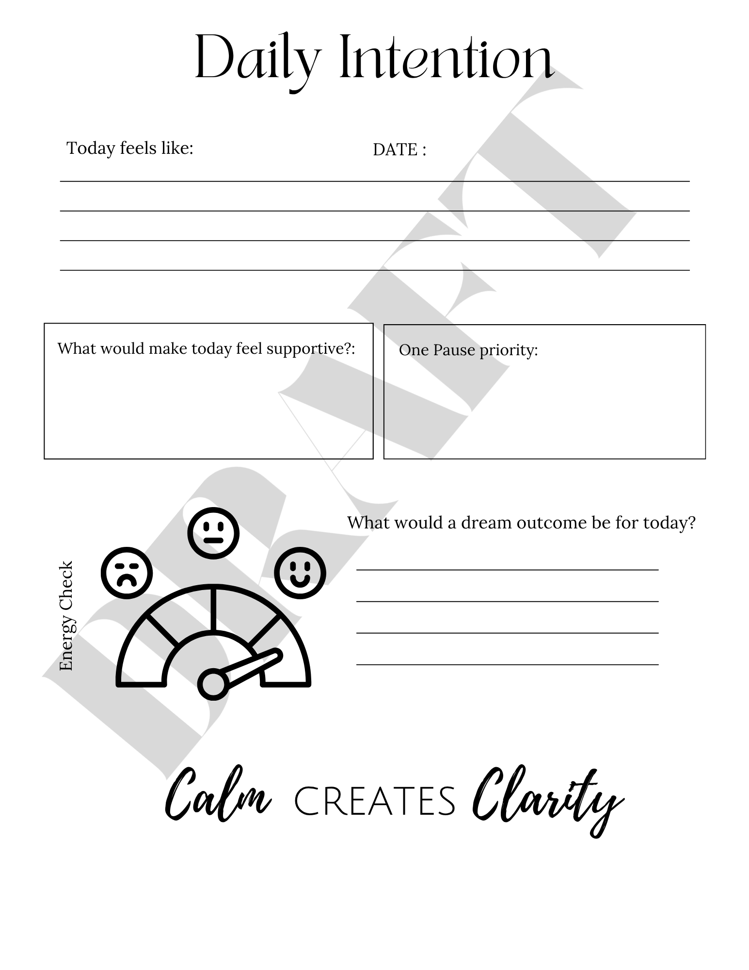 mindful weekly planner printable
